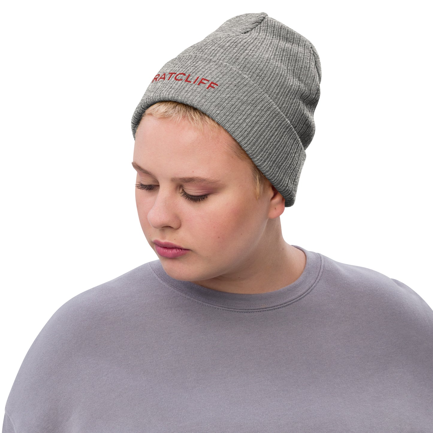 Ribbed knit beanie